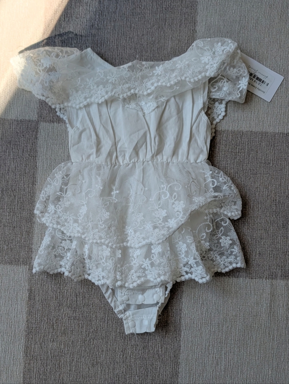 Reverie threads White Lace Onsie